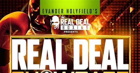 Real Deal Holyfield Promotions in Philly Friday at SugarHouse .